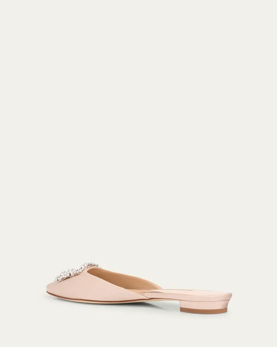 Manolo Blahnik Hangisi Satin Ballerina Flats | Thumbnail 2