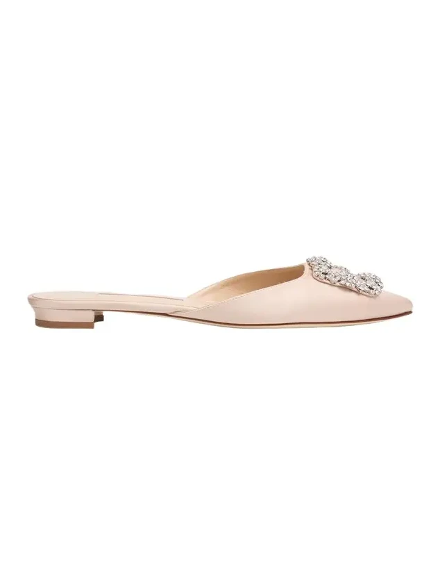 Hangisi Satin Ballerina Flats