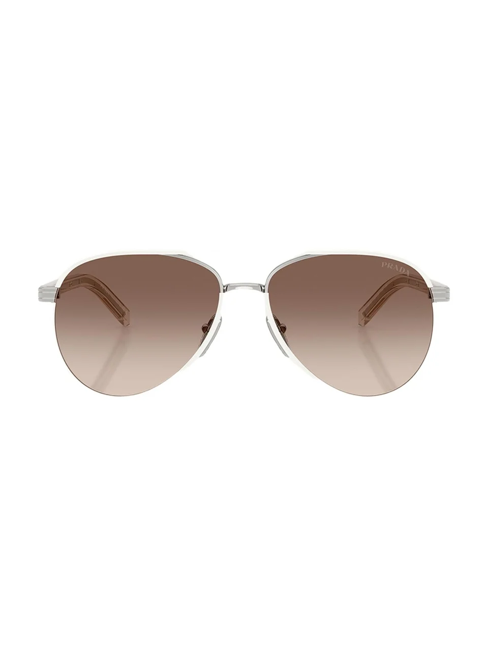 Prada PR B57S Aviator Steel Sunglasses