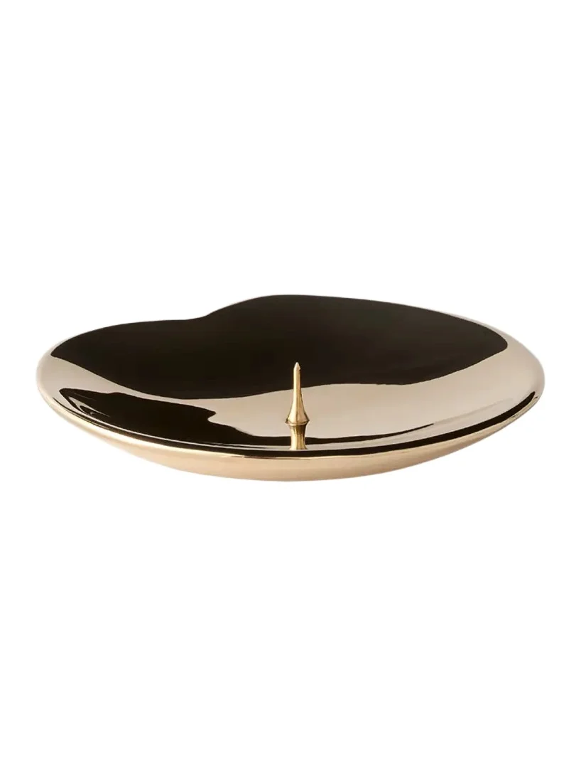 Greg Natale Lily Brass Candle Holder