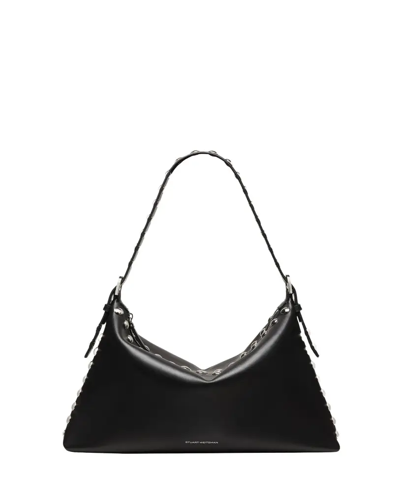 Stuart Weitzman Stuart Studded Leather Shoulder Bag | Image 1 Stuart Weitzman Stuart Studded Leather Shoulder Bag | Image 1