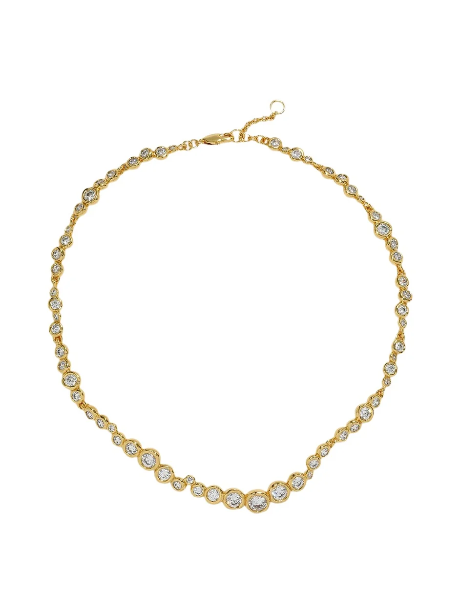 ALEXIS BITTAR Asterales Gold CZ All Around Necklace