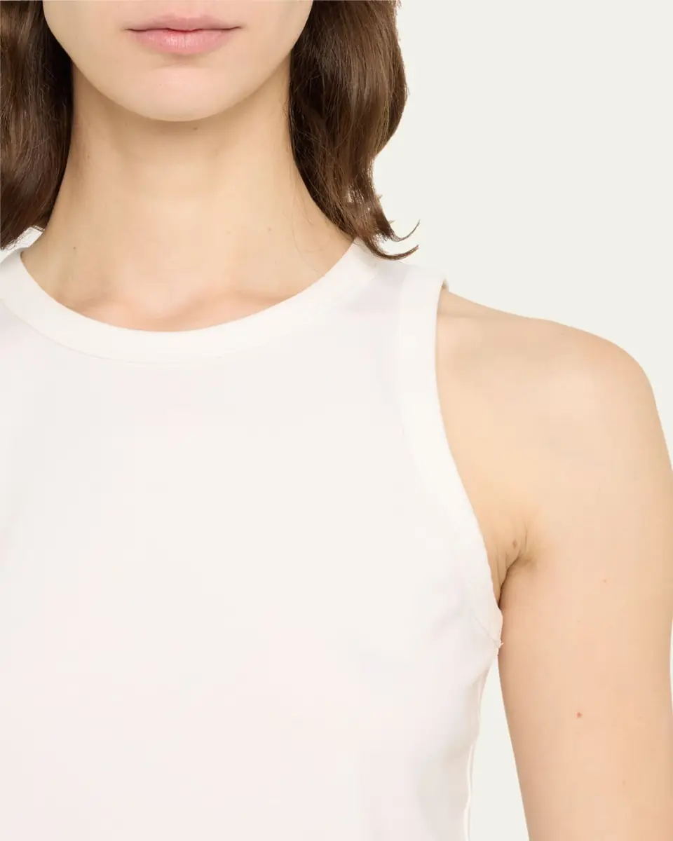 Lafayette 148 New York Swiss Cotton Rib Racerback Tank | Thumbnail 11