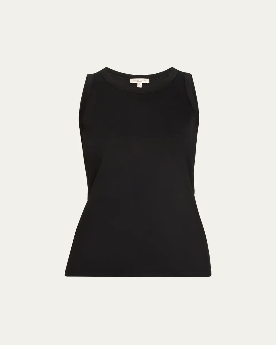 Lafayette 148 New York Swiss Cotton Rib Racerback Tank | Thumbnail 12