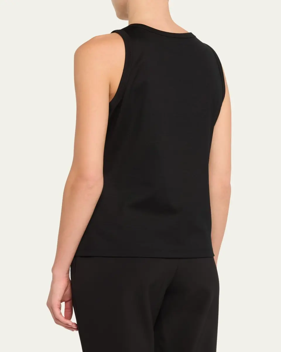 Lafayette 148 New York Swiss Cotton Rib Racerback Tank | Thumbnail 14