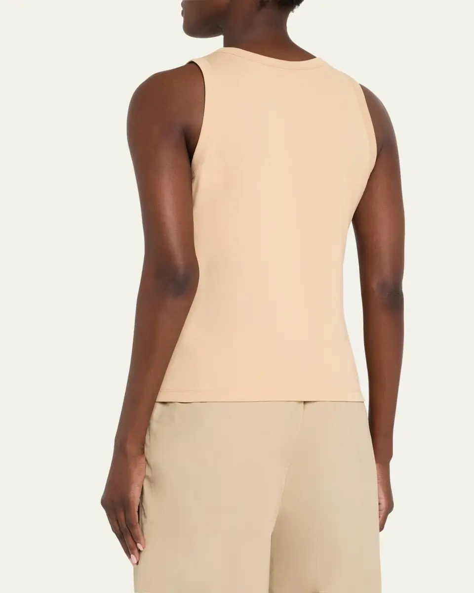 Lafayette 148 New York Swiss Cotton Rib Racerback Tank | Thumbnail 18