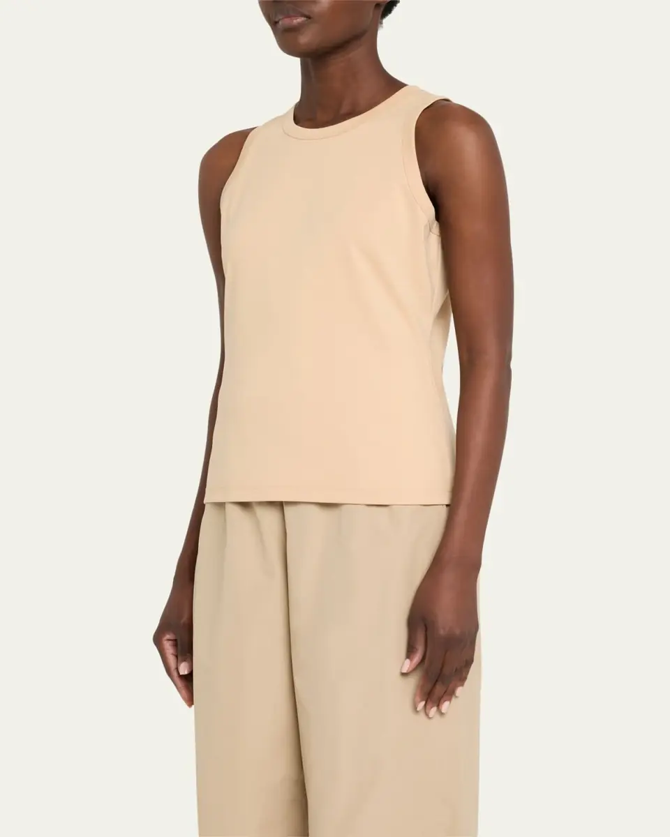 Lafayette 148 New York Swiss Cotton Rib Racerback Tank | Thumbnail 19