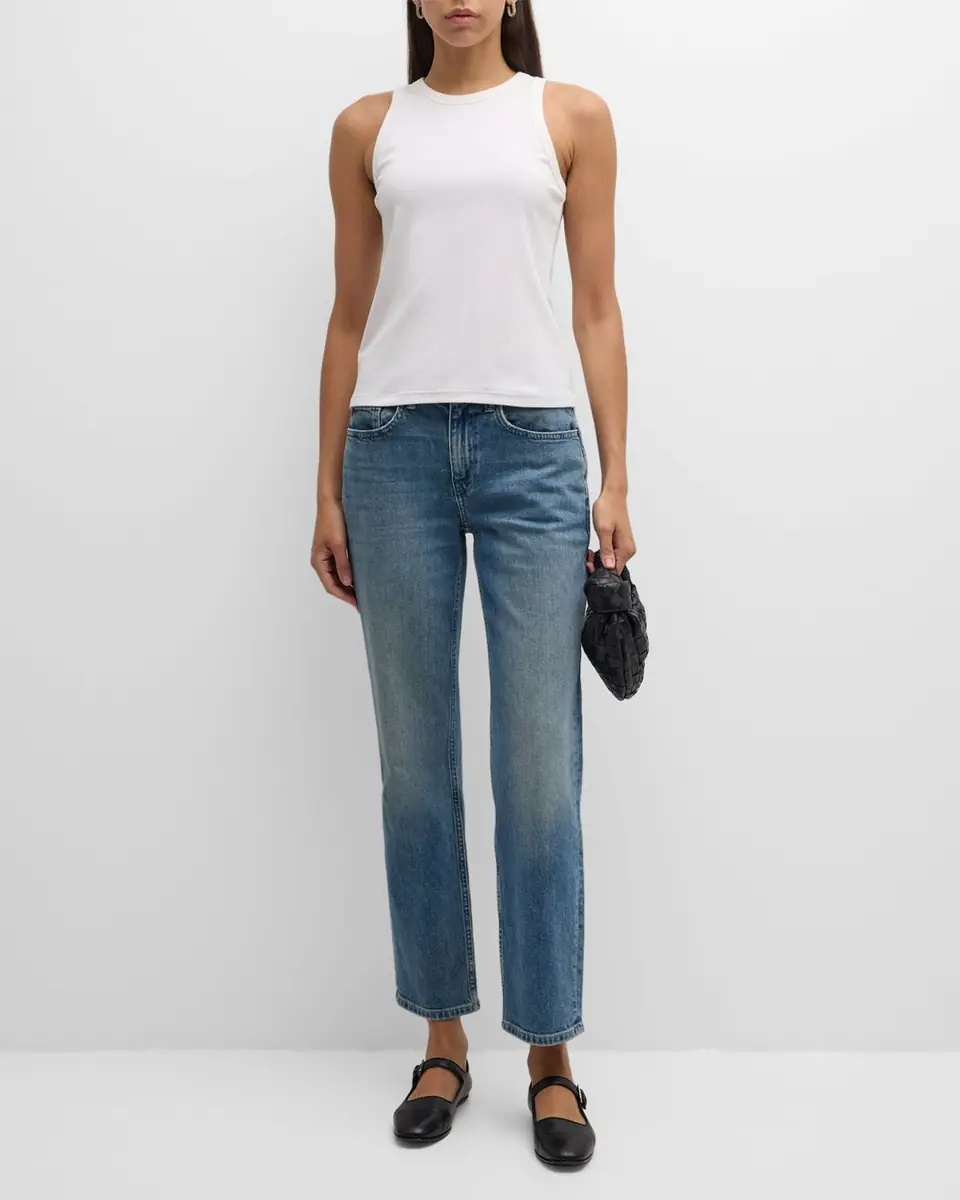 Lafayette 148 New York Swiss Cotton Rib Racerback Tank | Thumbnail 21