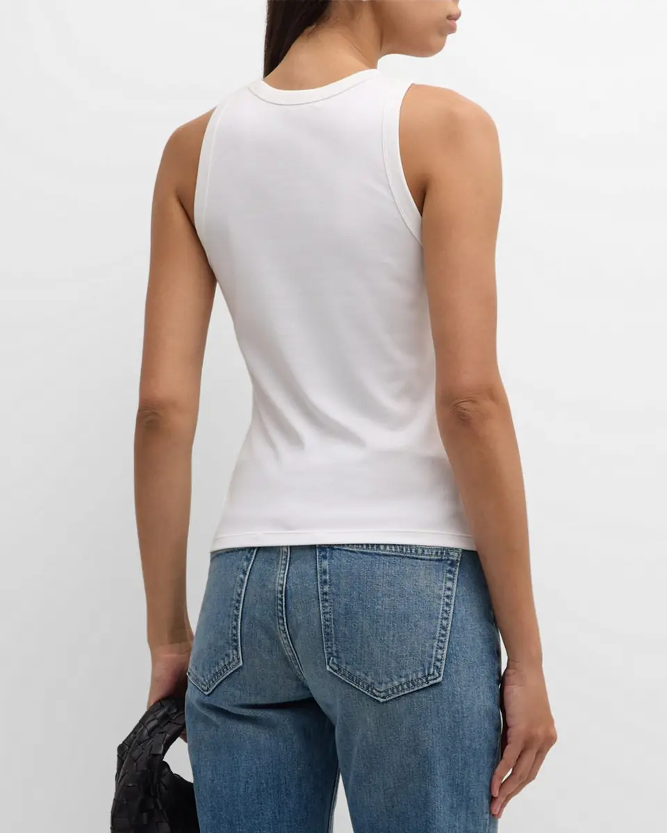 Lafayette 148 New York Swiss Cotton Rib Racerback Tank | Thumbnail 22
