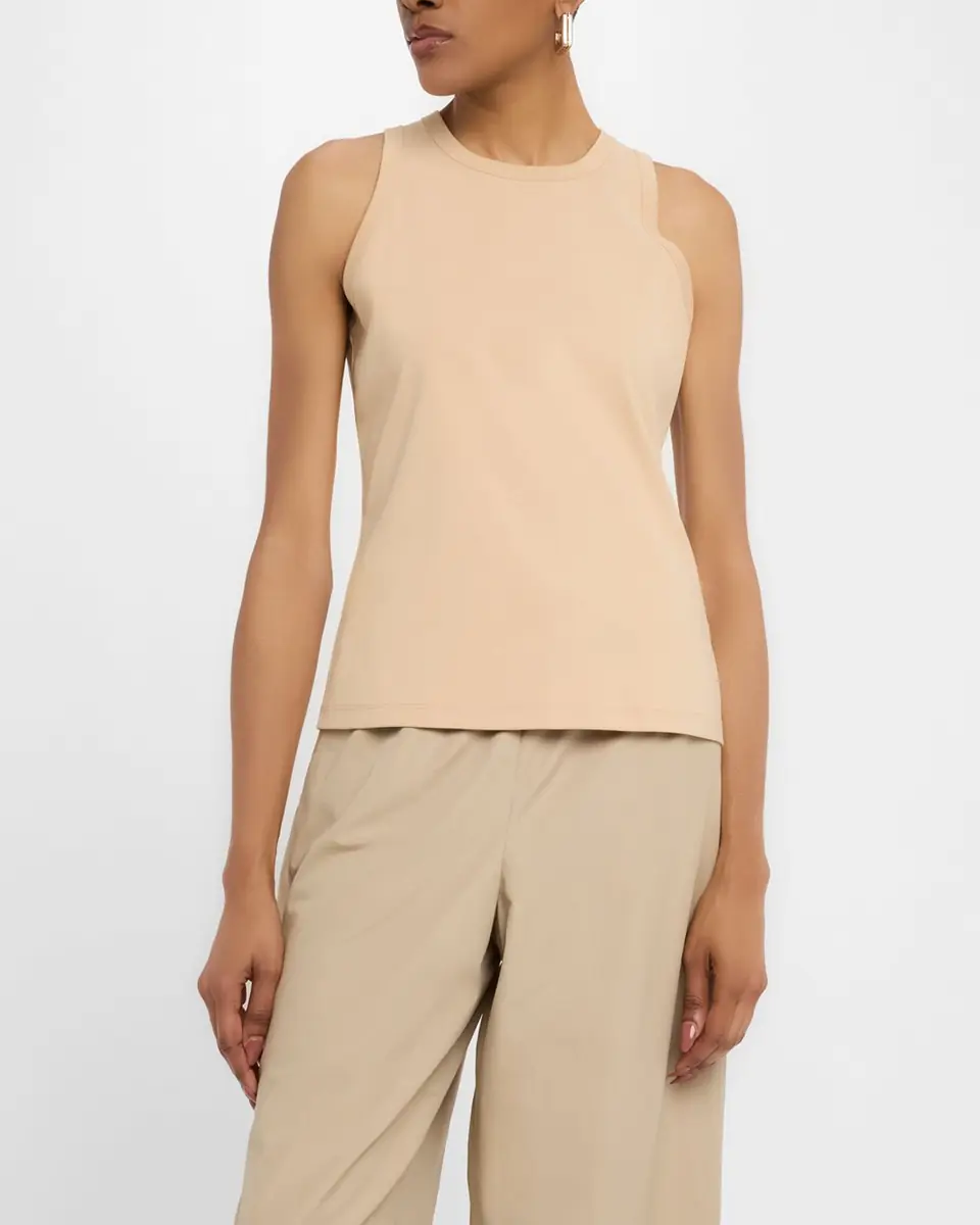 Lafayette 148 New York Swiss Cotton Rib Racerback Tank | Thumbnail 29
