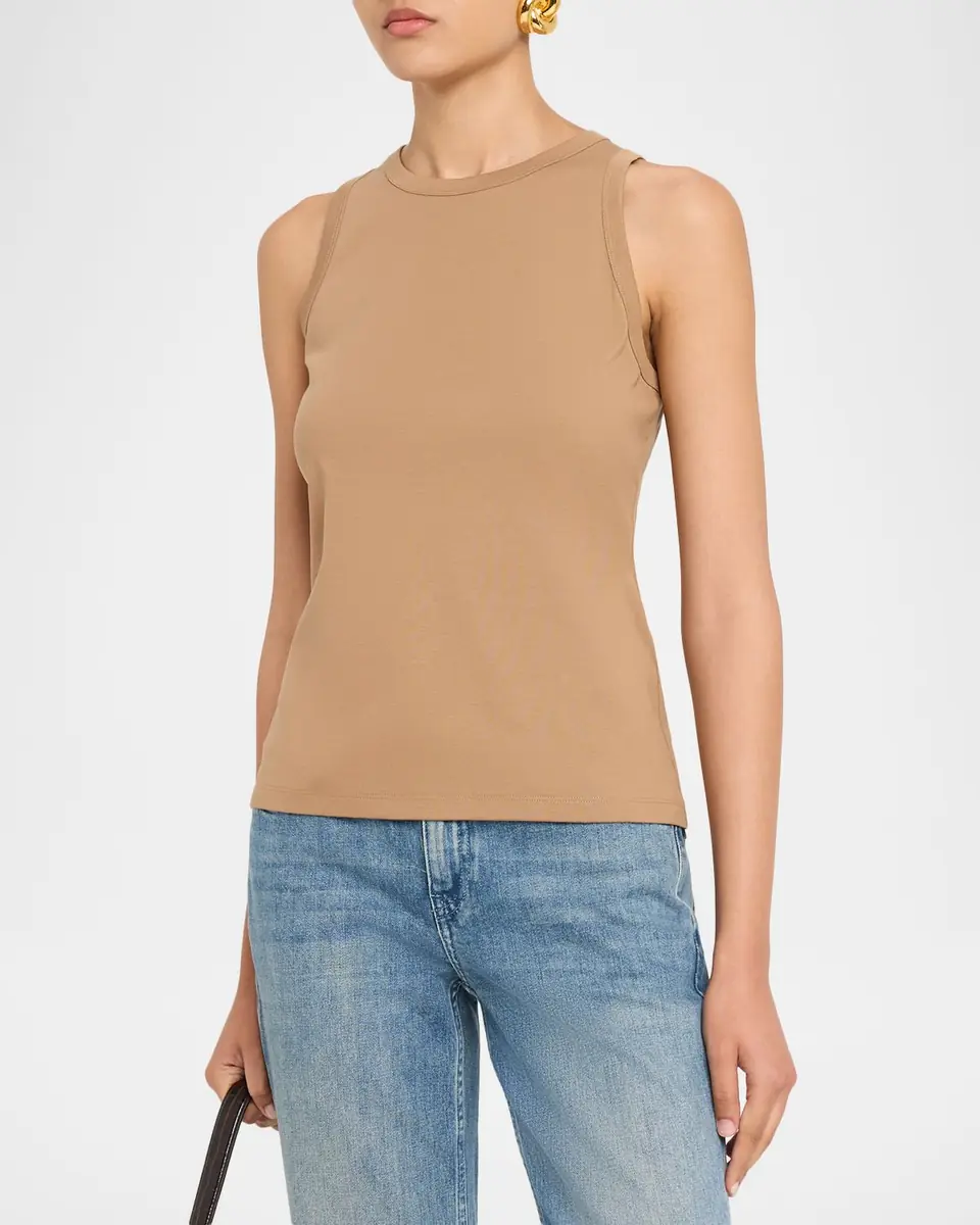 Lafayette 148 New York Swiss Cotton Rib Racerback Tank | Thumbnail 38