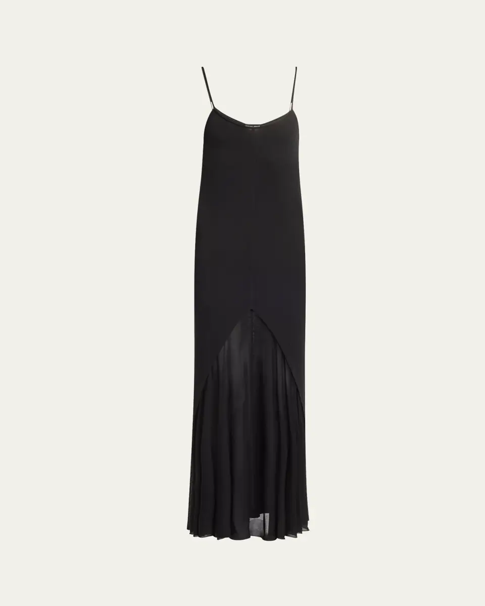 Giorgio Armani Sheer Skirt Panel Jersey Dress | Thumbnail 5 Giorgio Armani Sheer Skirt Panel Jersey Dress | Thumbnail 5
