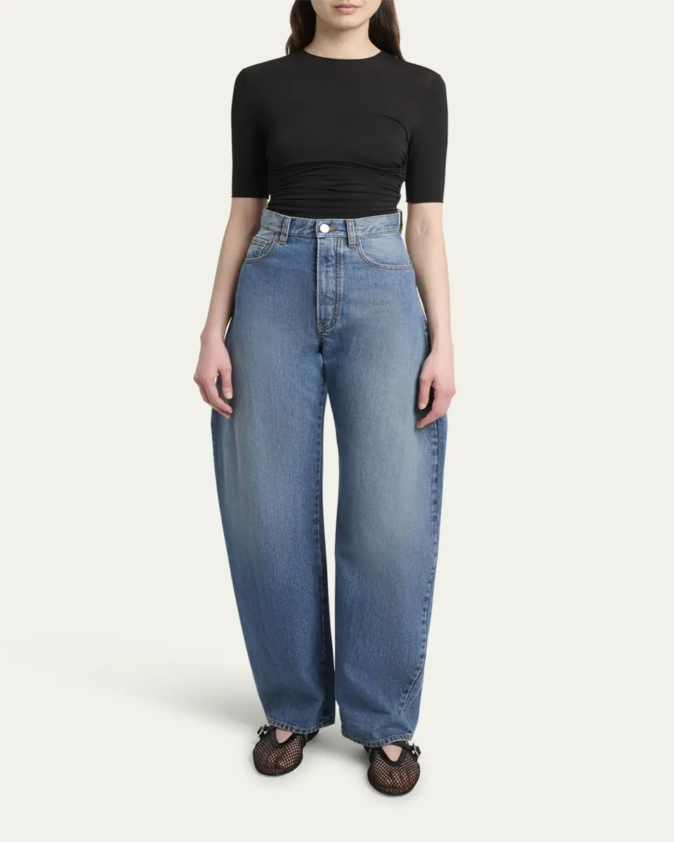 Alaïa Round High-Waist Jeans | Thumbnail 2
