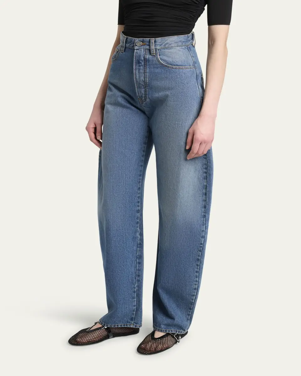 Alaïa Round High-Waist Jeans | Thumbnail 4