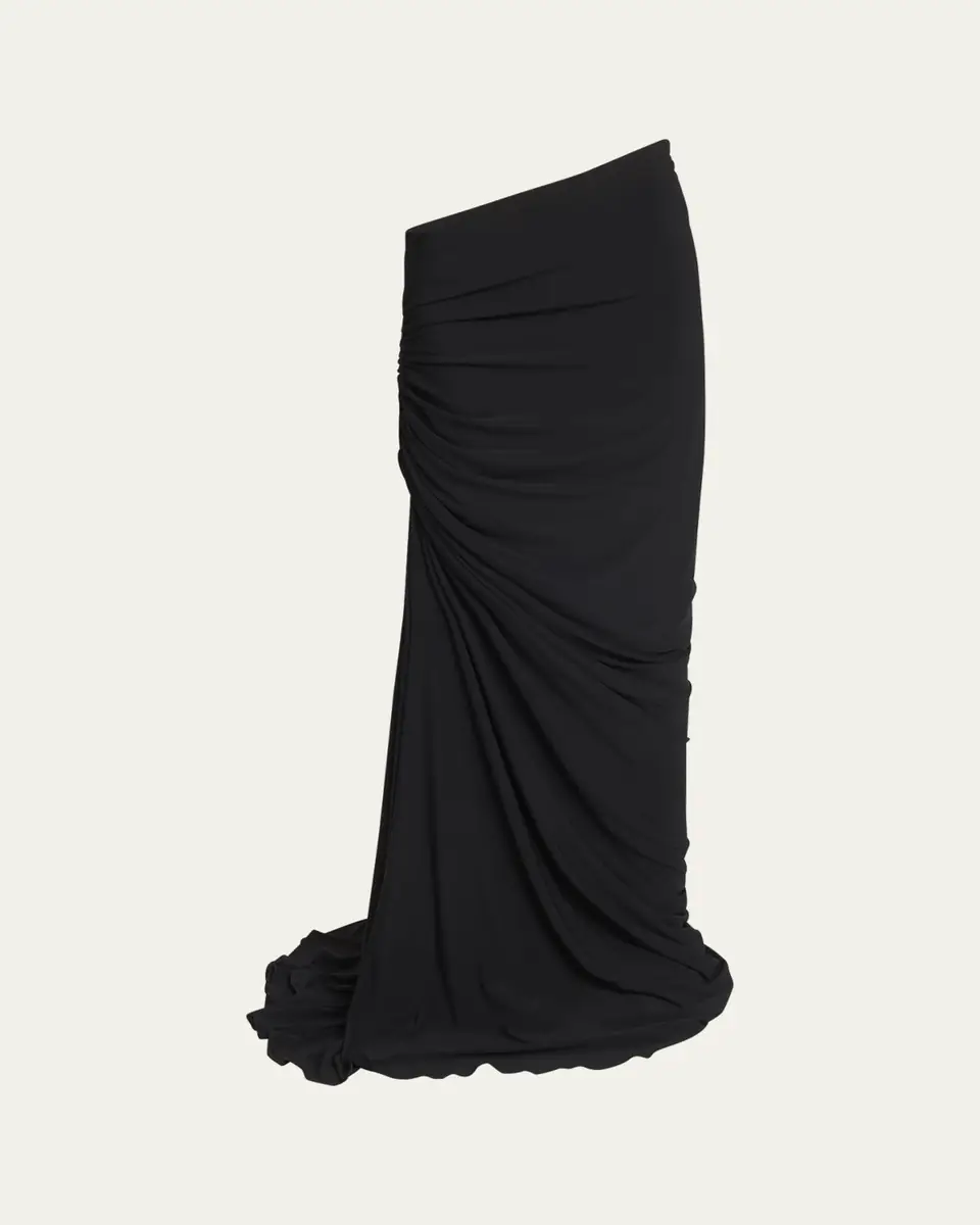 ALAÏA Ruched Long Skirt | Thumbnail 5 ALAÏA Ruched Long Skirt | Thumbnail 5