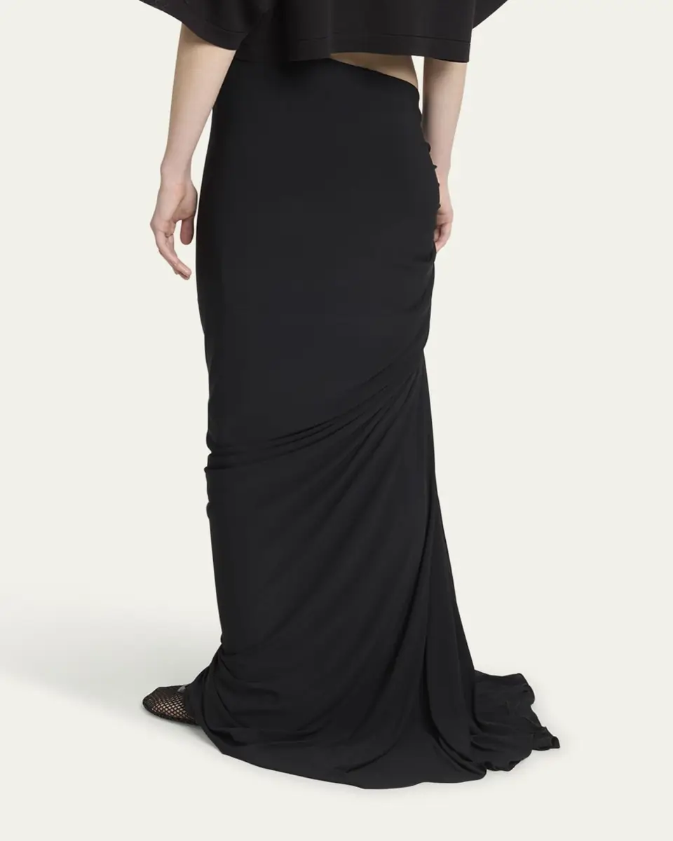 ALAÏA Ruched Long Skirt | Thumbnail 7 ALAÏA Ruched Long Skirt | Thumbnail 7