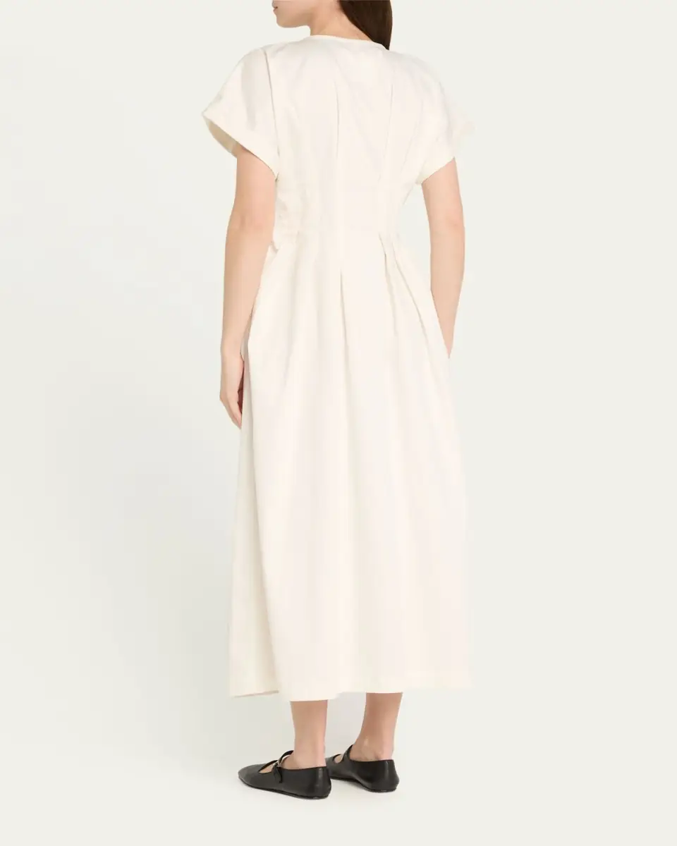 Kika Vargas Dena Pleated Midi Shirtdress | Thumbnail 2 Kika Vargas Dena Pleated Midi Shirtdress | Thumbnail 2