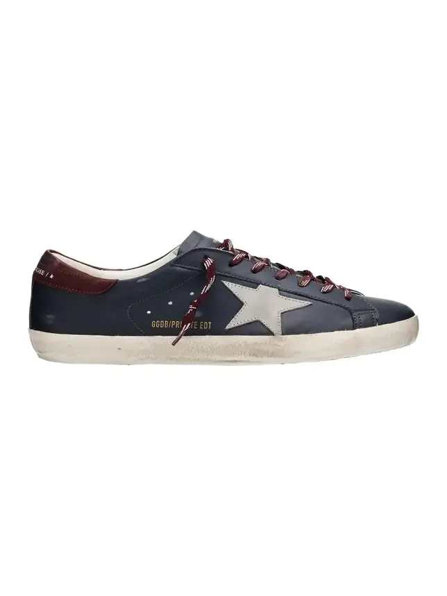 Men's Super-Star Leather Low-Top Sneakers Men's Super-Star Leather Low-Top Sneakers