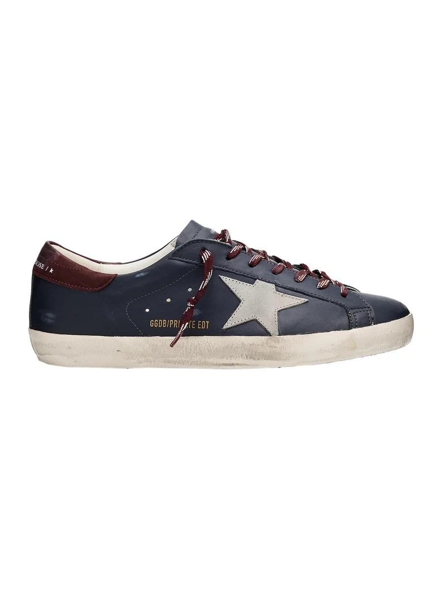 Men's Super-Star Leather Low-Top Sneakers Men's Super-Star Leather Low-Top Sneakers