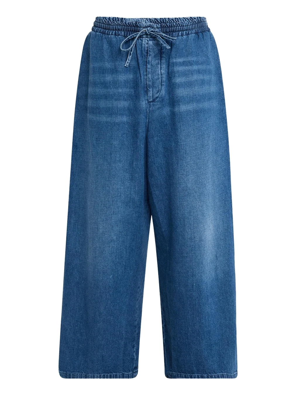 Loewe Men's Washed Denim Stretch-Waistband Pants