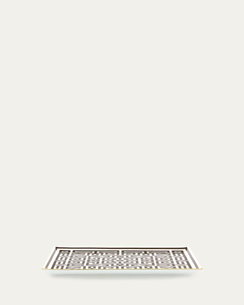 GINORI 1735 Labirinto Ebano Vide Poche Square Plate | Thumbnail 3