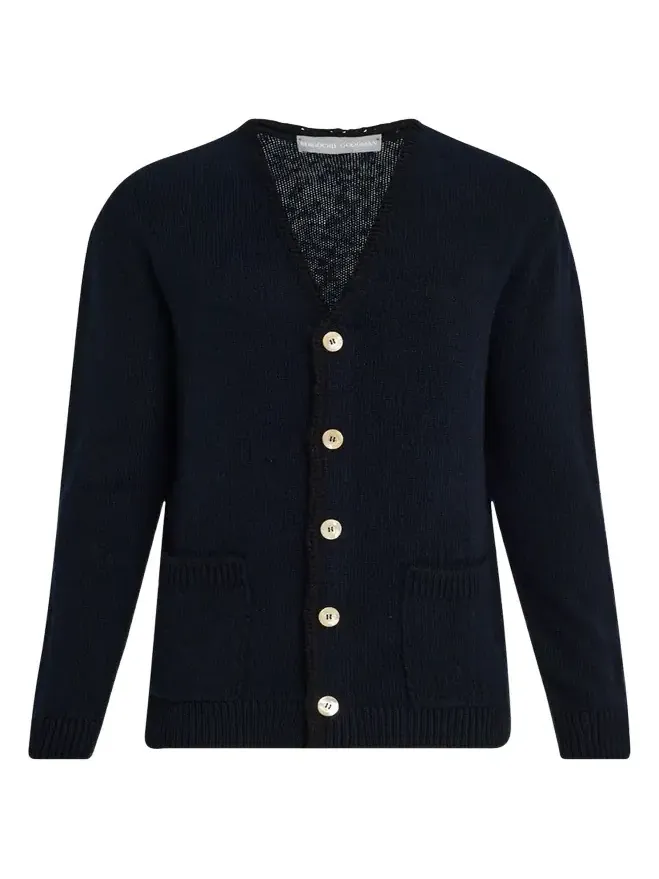 Bergdorf Goodman Men's Cashmere and Wool Boucle Cardigan