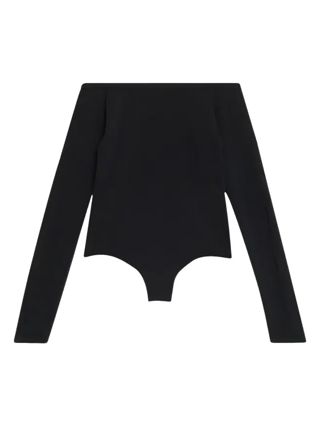 Off-The-Shoulder Long-Sleeve Sculpting Bodysuit Off-The-Shoulder Long-Sleeve Sculpting Bodysuit