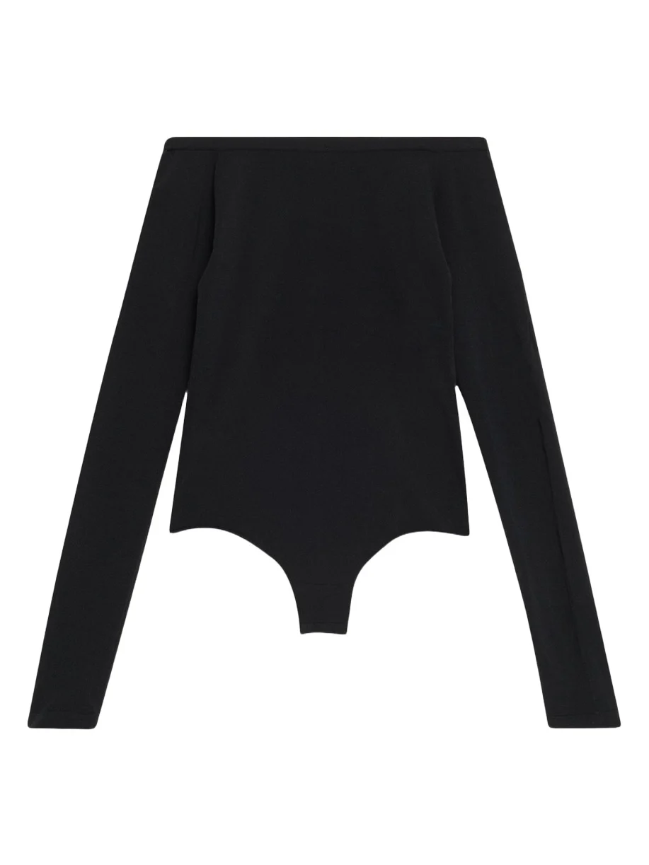 Off-The-Shoulder Long-Sleeve Sculpting Bodysuit Off-The-Shoulder Long-Sleeve Sculpting Bodysuit