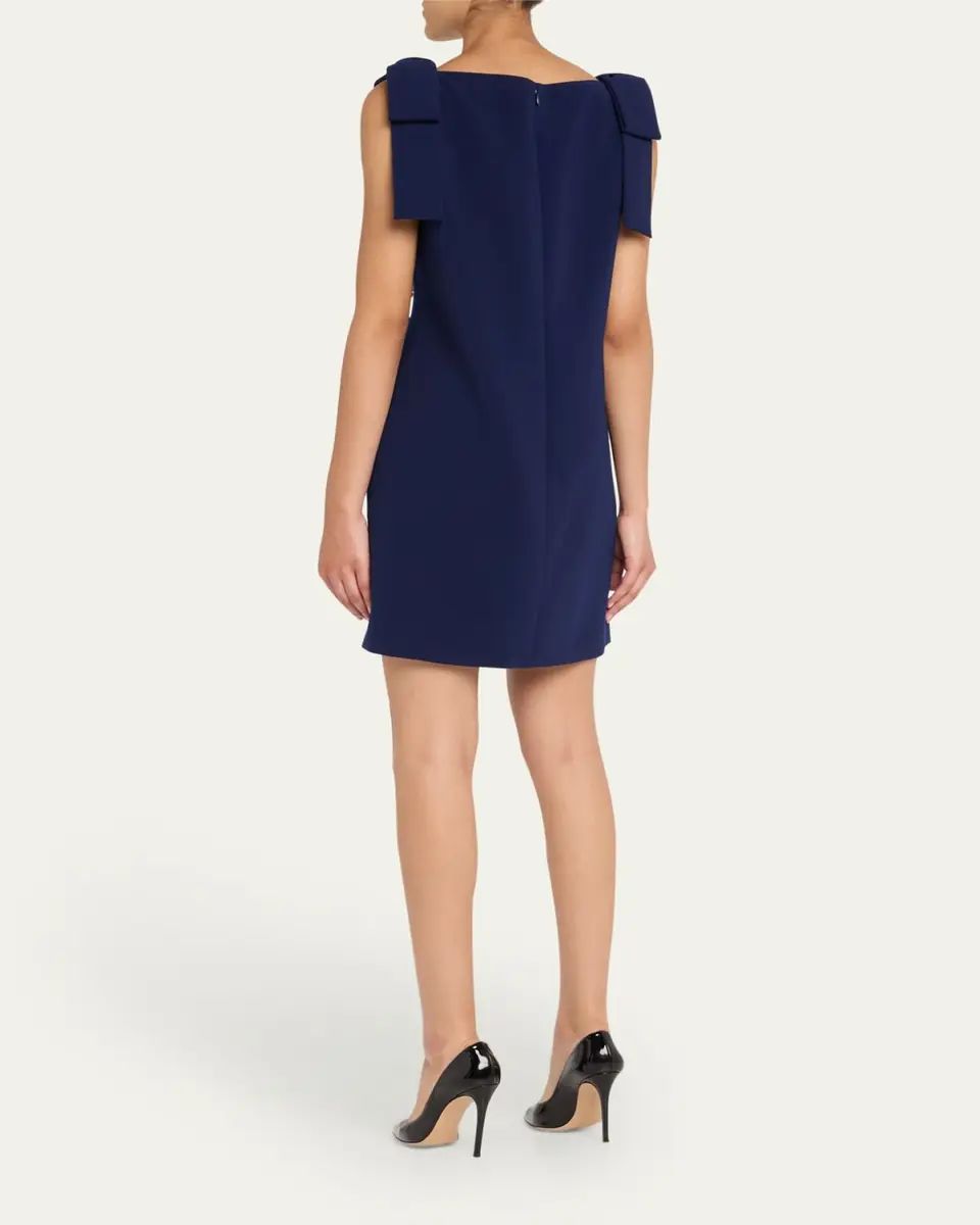 Carolina Herrera Embroidered Applique Bow Mini Dress | Thumbnail 5 Carolina Herrera Embroidered Applique Bow Mini Dress | Thumbnail 5