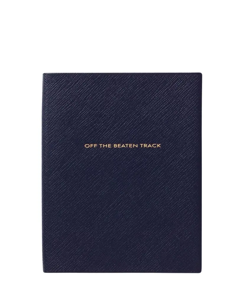 Smythson "Off the Beaten Track" Soho Travel Journal in Panama Leather