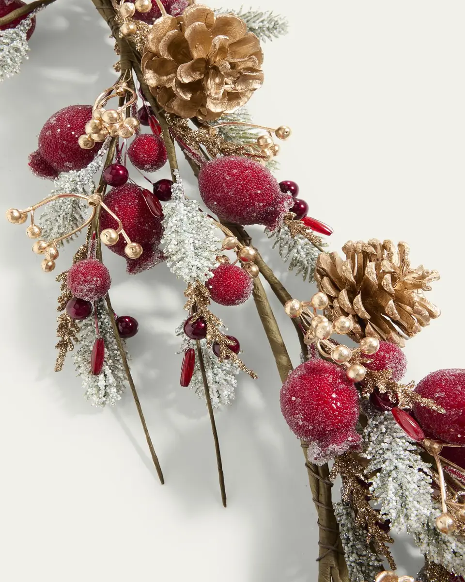 Salzburg Creations Glittering Garnet 60" Garland | Thumbnail 2 Salzburg Creations Glittering Garnet 60" Garland | Thumbnail 2