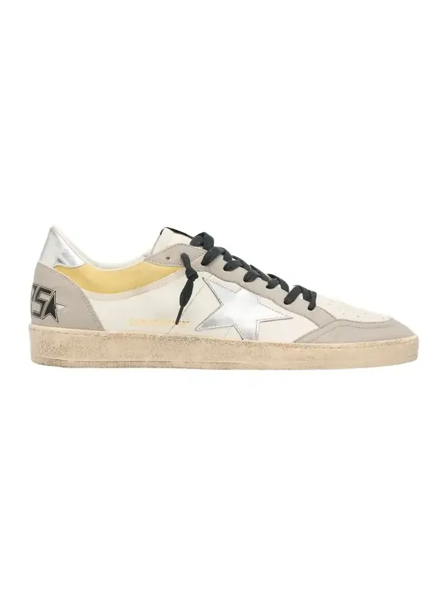 Men's Ball Star Metallic Leather Low-Top Sneakers, Exclusive