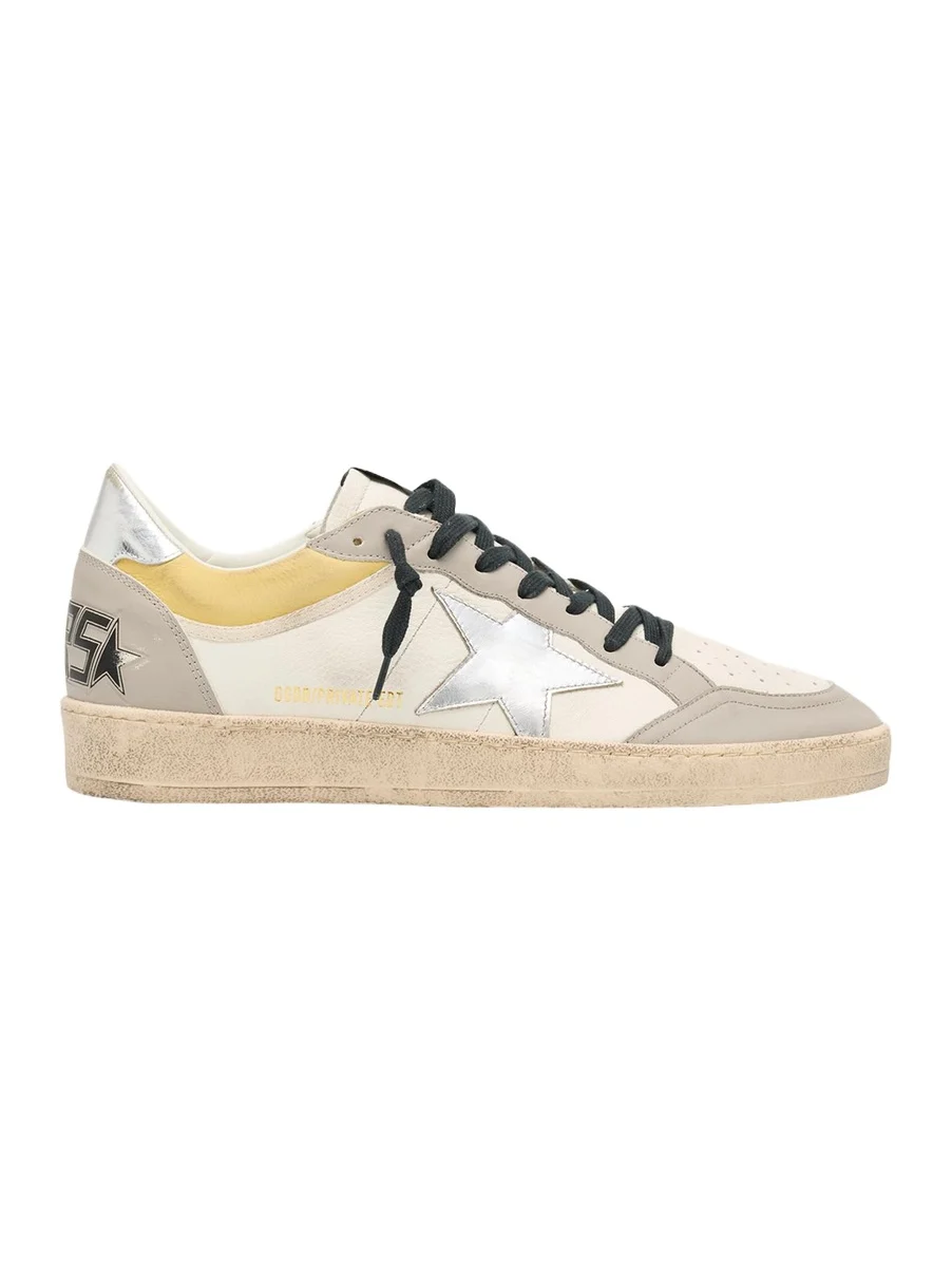Men's Ball Star Metallic Leather Low-Top Sneakers, Exclusive