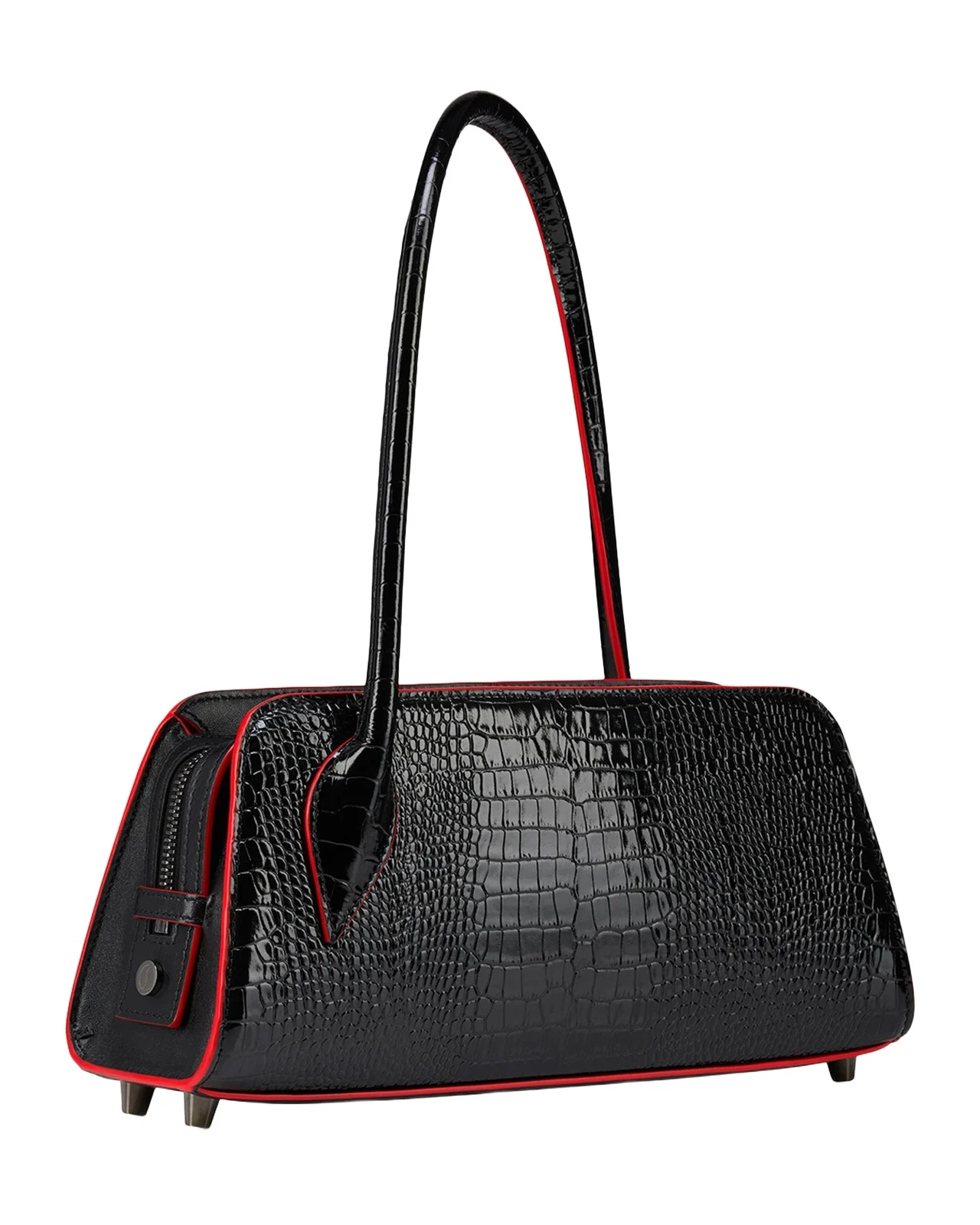 Eloise Croc-Embossed Leather Shoulder Bag Eloise Croc-Embossed Leather Shoulder Bag