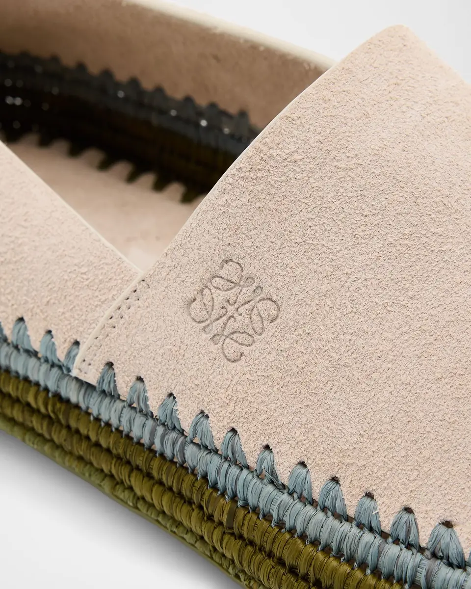 Loewe Men's Rio Suede and Raffia Espadrilles | Thumbnail 4 Loewe Men's Rio Suede and Raffia Espadrilles | Thumbnail 4