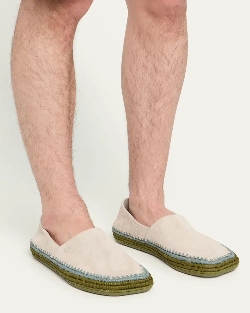 Loewe Men's Rio Suede and Raffia Espadrilles | Thumbnail 7 Loewe Men's Rio Suede and Raffia Espadrilles | Thumbnail 7