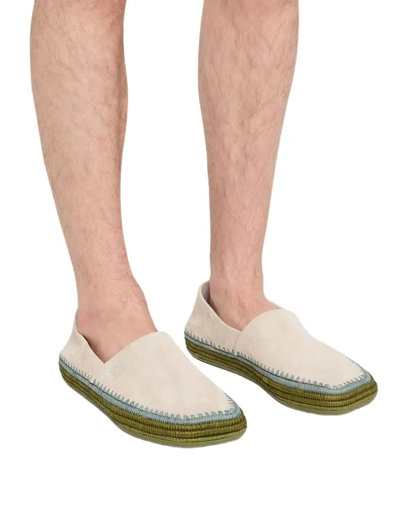 Loewe Men's Rio Suede and Raffia Espadrilles | Image 1 Loewe Men's Rio Suede and Raffia Espadrilles | Image 1
