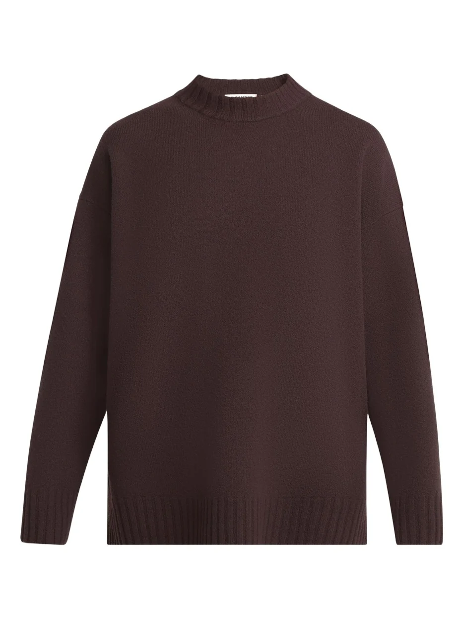 Superfine Merino Wool Oversized Crewneck Sweater Superfine Merino Wool Oversized Crewneck Sweater