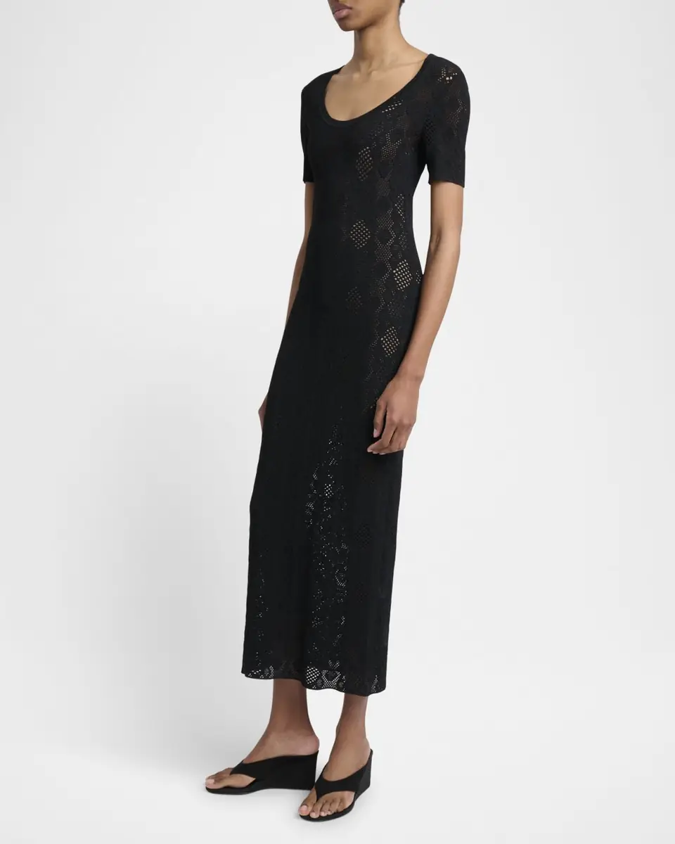 Alaïa Python Lace Knit Midi Dress | Thumbnail 3