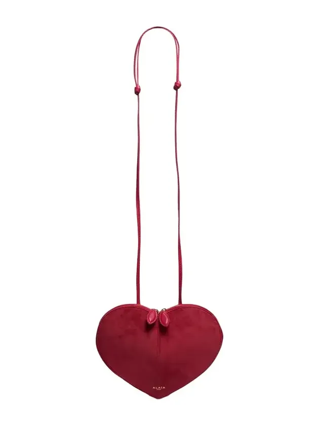 Le Coeur Crossbody Bag in Suede Le Coeur Crossbody Bag in Suede