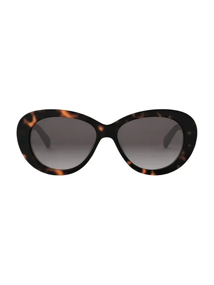 Triomphe Logo Oval Acetate Sunglasses Triomphe Logo Oval Acetate Sunglasses