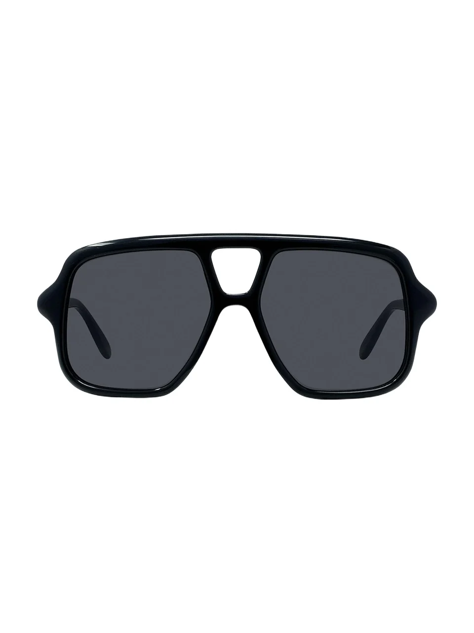 Slim Aviator Logo Sunglasses