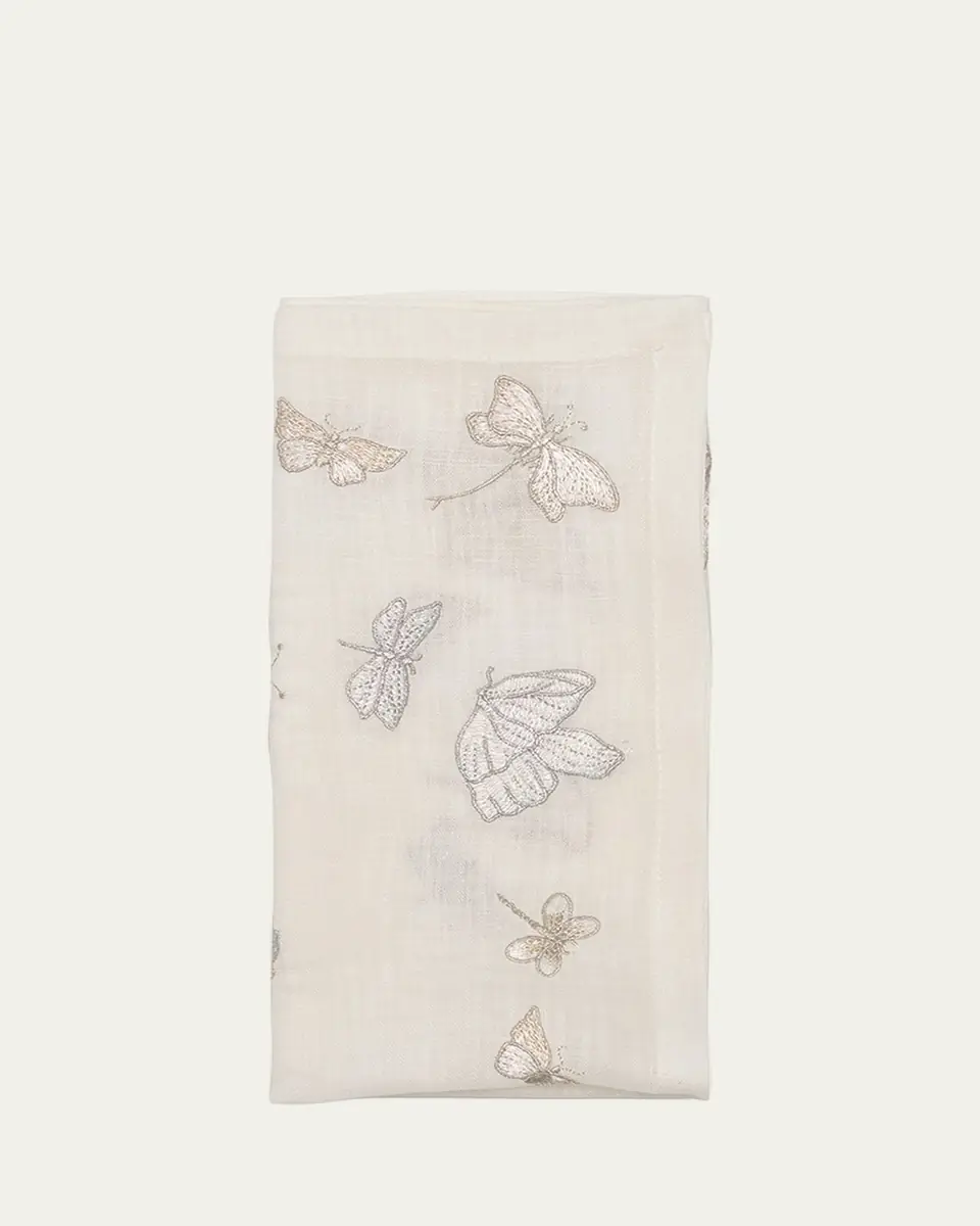 Kim Seybert Monarch Garden Linen Napkin | Thumbnail 2 Kim Seybert Monarch Garden Linen Napkin | Thumbnail 2