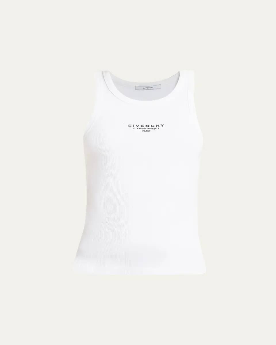 Givenchy Archive Logo Stamp Print Tank Top | Thumbnail 5
