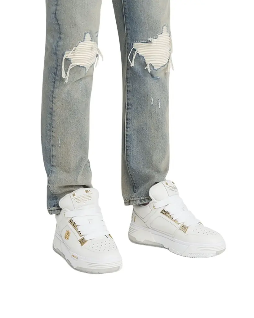 Amiri Men's MA-1 Leather High-Top Sneakers | Image 1 Amiri Men's MA-1 Leather High-Top Sneakers | Image 1