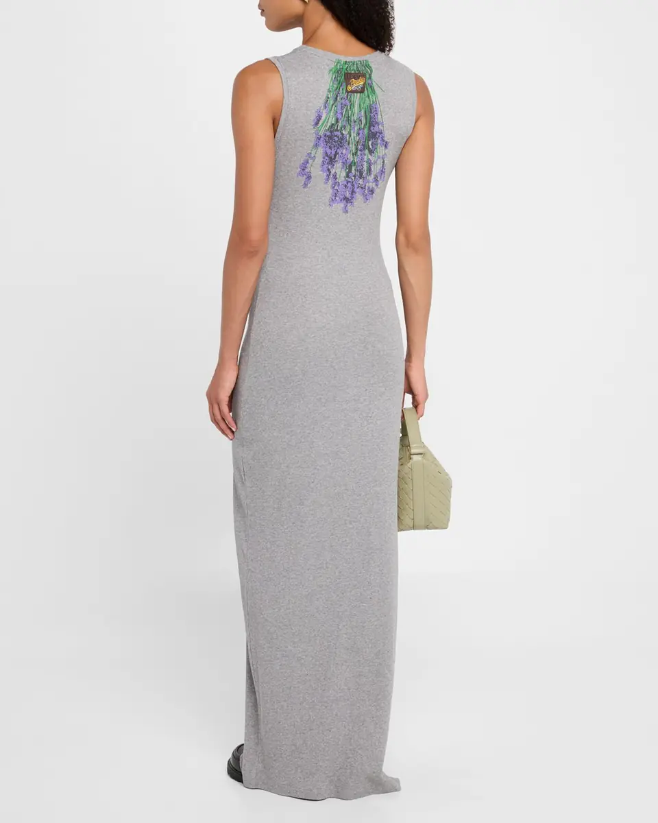 Loewe x Paula's Ibiza Flower Print Rib Maxi Tank Dress | Thumbnail 2 Loewe x Paula's Ibiza Flower Print Rib Maxi Tank Dress | Thumbnail 2