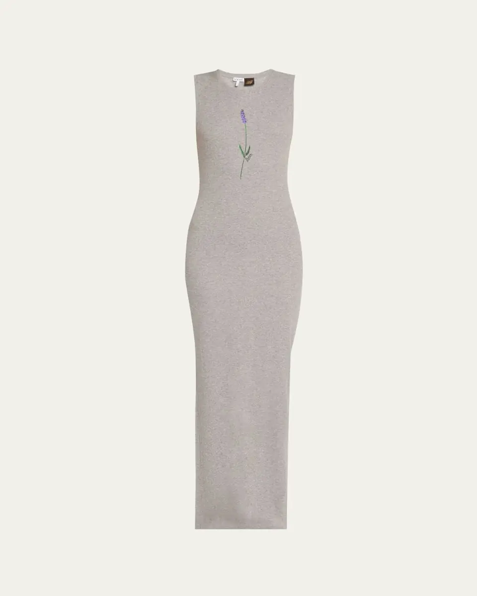Loewe x Paula's Ibiza Flower Print Rib Maxi Tank Dress | Thumbnail 5 Loewe x Paula's Ibiza Flower Print Rib Maxi Tank Dress | Thumbnail 5