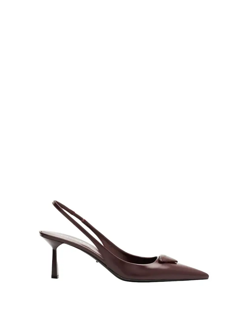 Prada Patent Padded Triangle Slingback Pumps | Image 1 Prada Patent Padded Triangle Slingback Pumps | Image 1