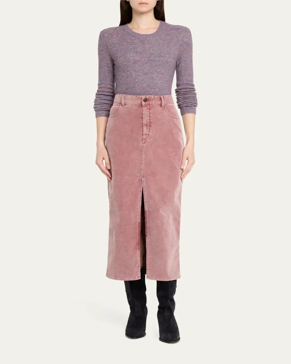 Etoile Isabel Marant Odalie Straight Corduroy Midi Skirt | Thumbnail 2 Etoile Isabel Marant Odalie Straight Corduroy Midi Skirt | Thumbnail 2