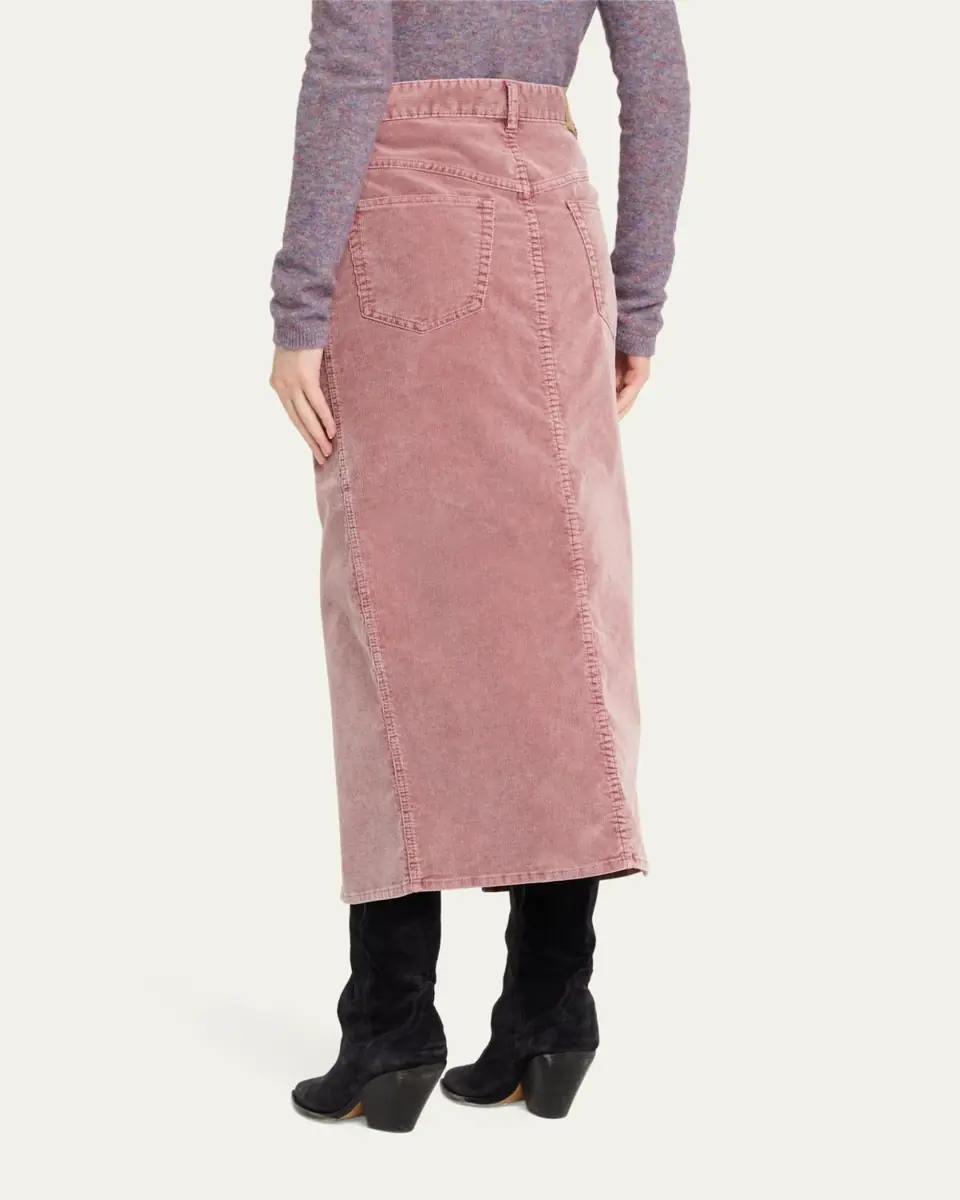Etoile Isabel Marant Odalie Straight Corduroy Midi Skirt | Thumbnail 3 Etoile Isabel Marant Odalie Straight Corduroy Midi Skirt | Thumbnail 3